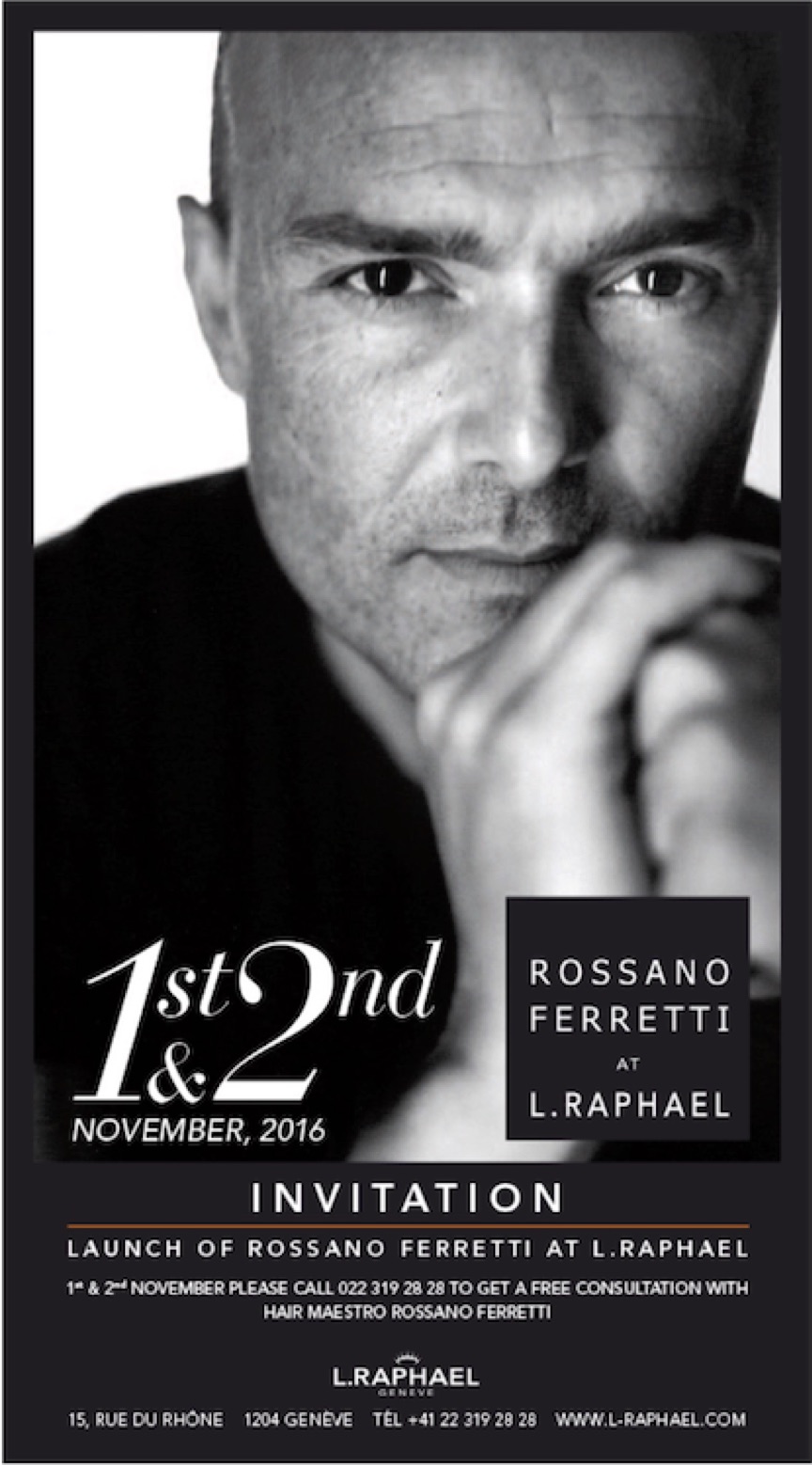 Rossano Ferretti at L.RAPHAEL - November 1-2, 2016