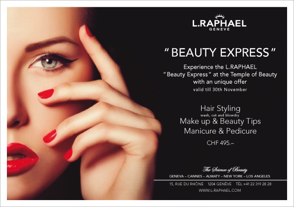 L.RAPHAEL "Beauty Express" offer - until November 30th
